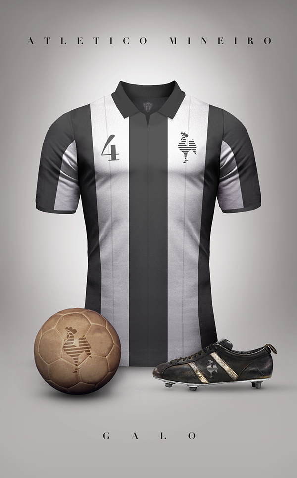 Atletico Mineiro maillot vintage football